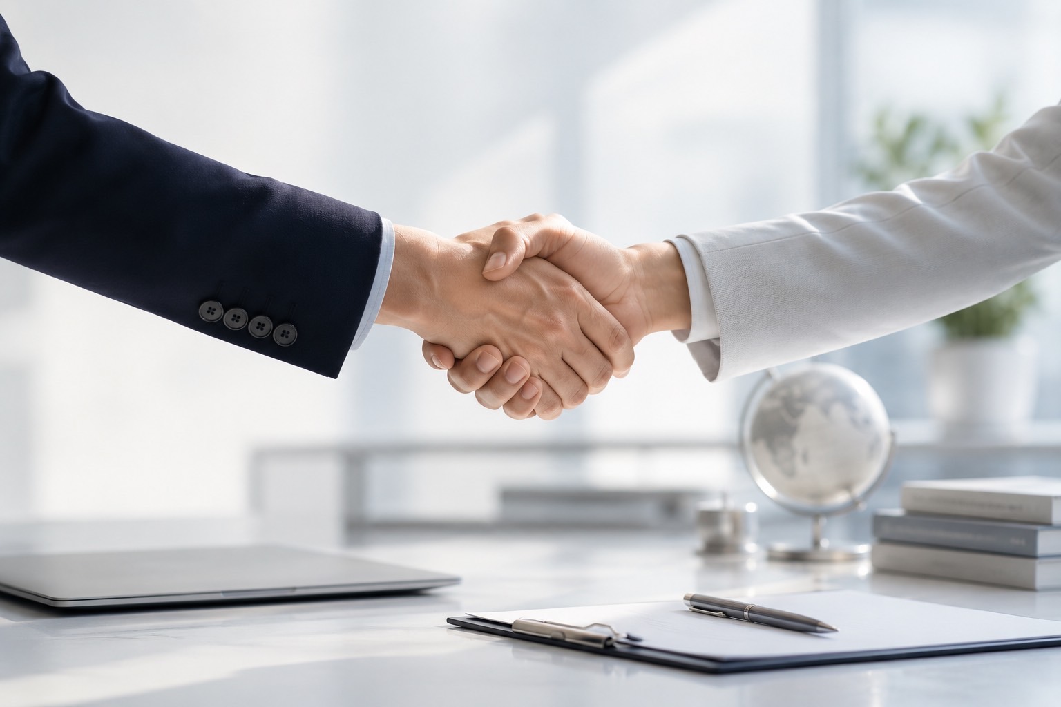 Business handshake